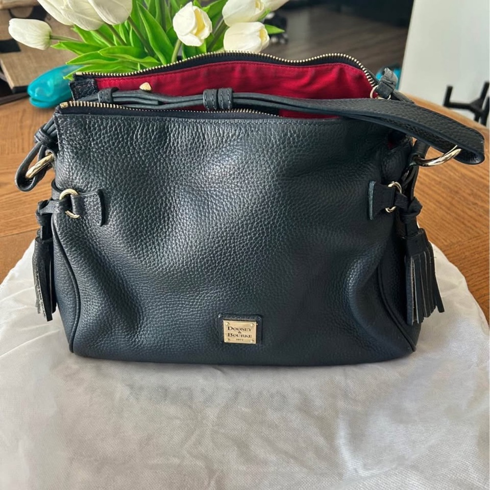 Dooney & Bourke Black Leather Shoulder Bag